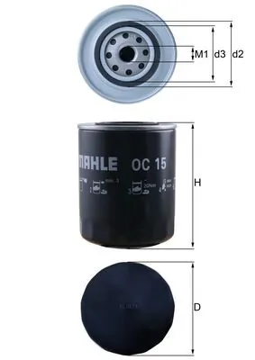 Фильтр очистки масла центробежный Mahle Original OC15 цена, от 12.11 USD