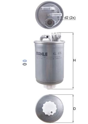 KL476D Mahle Original Фильтр топлива