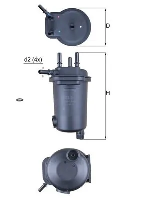 KL632D Mahle Original Фильтр топлива