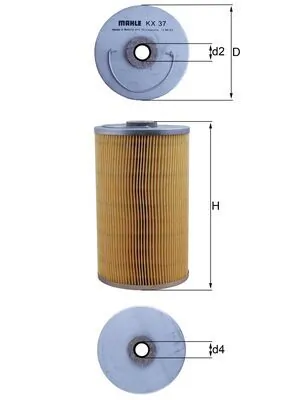 KX37 Mahle Original Фильтр топлива