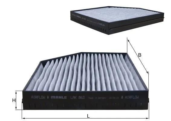 Фильтр воздушный отопителя Mahle Original LAK863 цена, от 25.93 USD