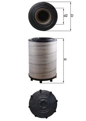LX2839 Mahle Original Воздушный фильтр двигателя