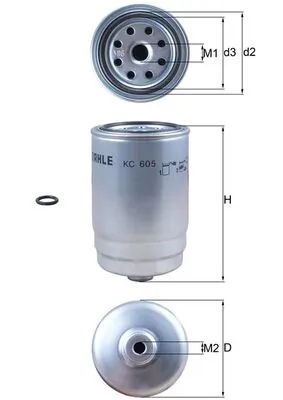KC605D Mahle Original Фильтр топлива