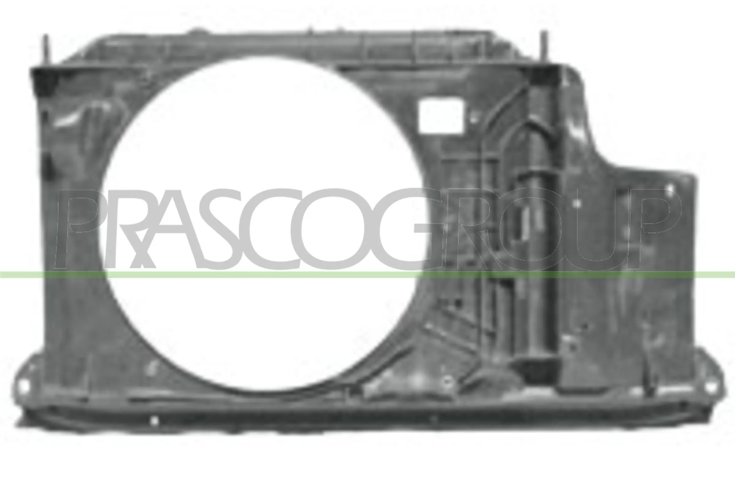 Suporte do radiador montado (painel de montagem de fixação das luzes) para Peugeot 206 SW 2E, K