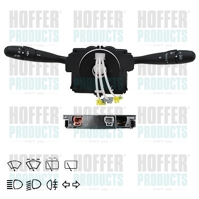  Comutador instalado na coluna da direção, montado Citroen Berlingo ônibus (MF) (1996 - 2008) 