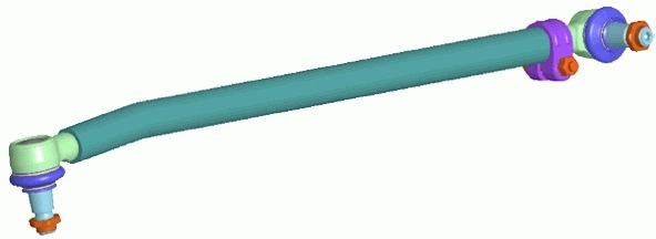 Тяга рулевая передней подвески продольная DAF 1602821 цена, от 96.53 USD