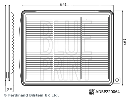 Элемент воздушного фильтра Blue Print ADBP220064 цена, от 9.83 USD