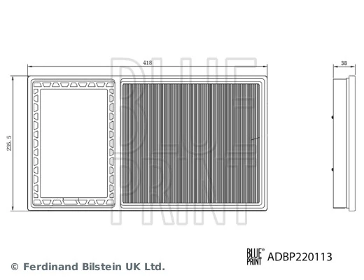 Элемент воздушного фильтра Blue Print ADBP220113 цена, от 14.98 USD