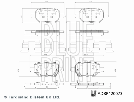 Колодки дисковые  Bosch 986424895 цена, от 25.68 USD