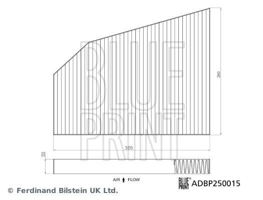 ADBP250015 Blue Print Внутрисалонный фильтр