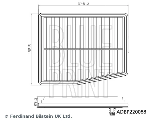 Элемент воздушного фильтра Blue Print ADBP220088 цена, от 12.71 USD