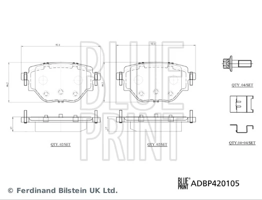 Купить 1664737180 Peugeot/Citroen Колодки тормозные задние, дисковые