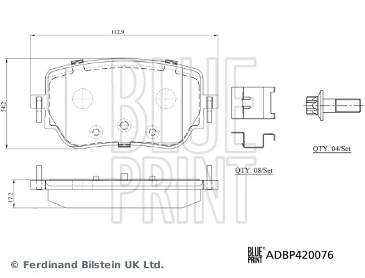 Купить A0004205803 Mercedes Колодки тормозные задние, дисковые