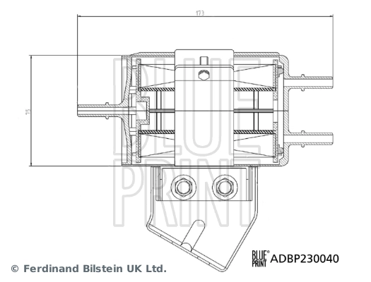 Фильтр тонкой очистки топлива Blue Print ADBP230040 цена, от 43.14 USD
