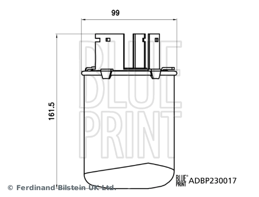 Фильтр тонкой очистки топлива Blue Print ADBP230017 цена, от 27.61 USD