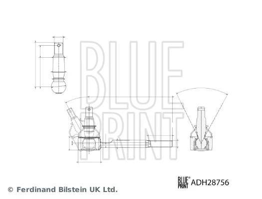 ADH28756 Blue Print Наружный наконечник рулевой тяги