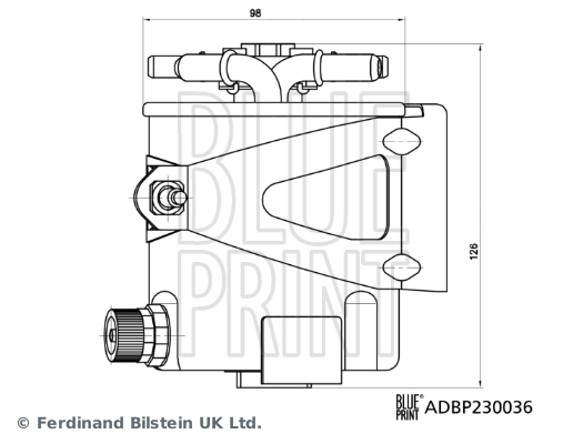 Фильтр тонкой очистки топлива Blue Print ADBP230036 цена, от 19.19 USD