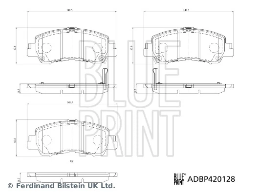 Колодки Nibk PN3816 цена, от 36.71 USD