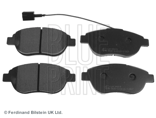  Sapatas do freio dianteiras de disco Fiat Doblo II сaixa (263) (2010 - 2022) II