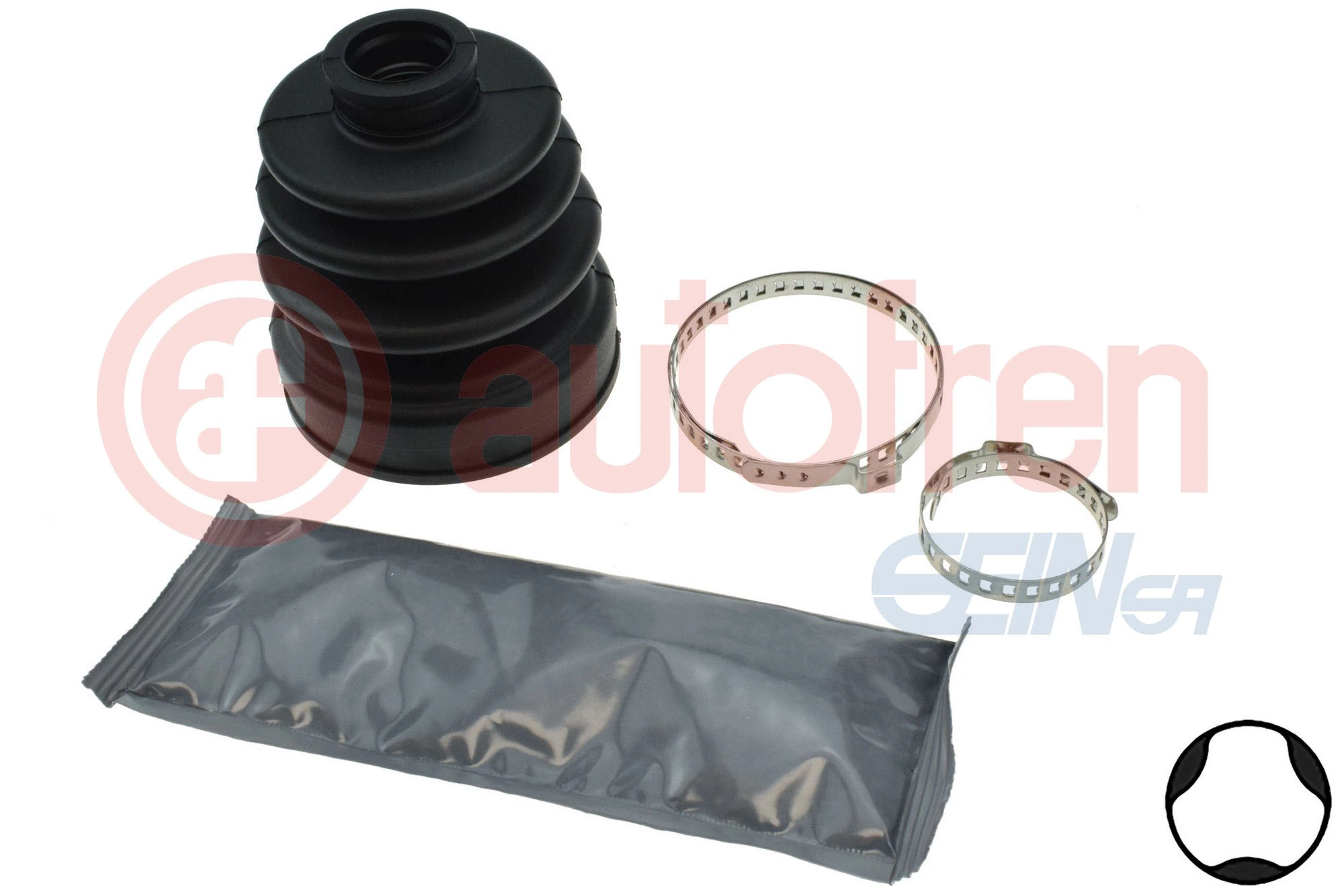 Bota de proteção interna de junta homocinética do semieixo dianteiro Subaru Impreza 2 GD, GG