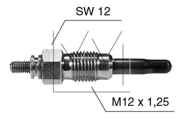 Свечи накала Magneti Marelli PX66 цена, от 4.32 USD