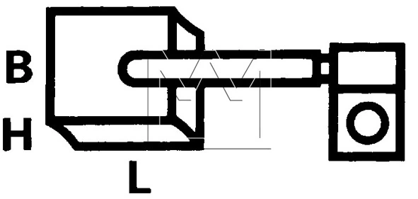 Щетки стартера A0001519314 Mercedes