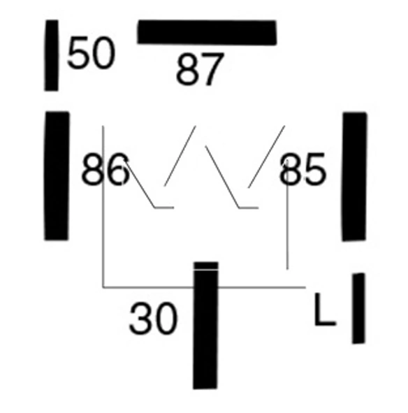 Реле свечей накала на Opel Omega A 16, 17, 19