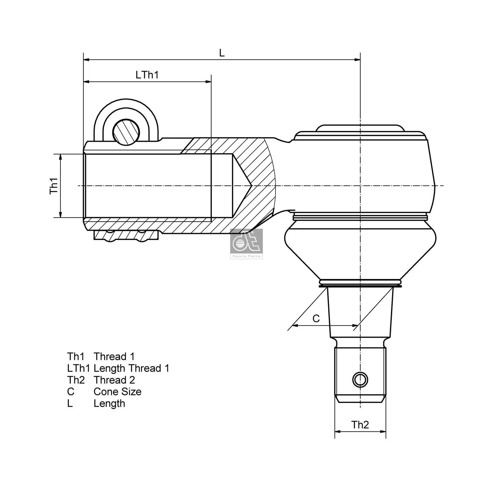 Наконечник продольной рулевой тяги 5001849879 Renault (RVI)