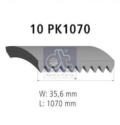 Купить 10PK1075 Optibelt Ремень генератора