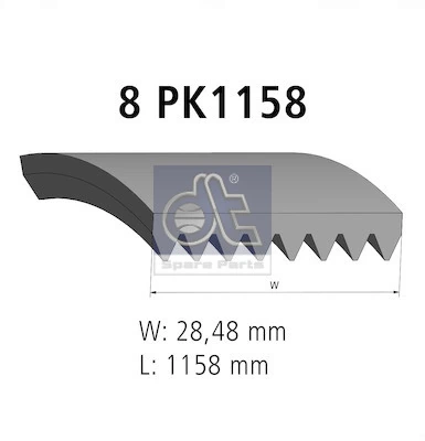 Клиновый ремень Continental/Siemens 8PK1165 цена, от 17.32 USD