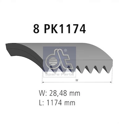 8PK1175 Bando Поликлиновый ремень