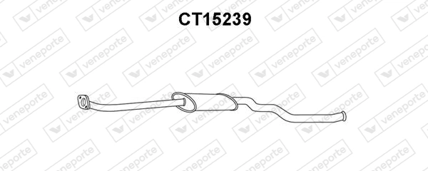 Silenciador, parte central Citroen Xsara N2
