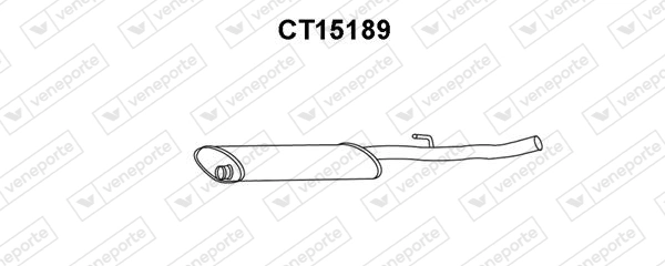 Silenciador, parte central Fiat Scudo 220L