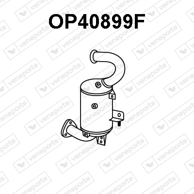 Filtro de partículas do sistema dos gases de escape Opel Astra