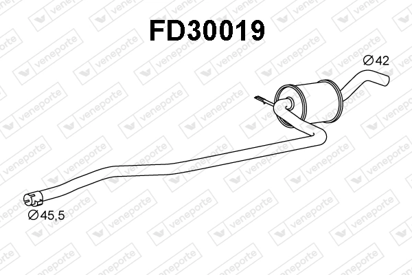 Глушитель, центральная часть Polmostrow 820 цена, от 40.94 USD