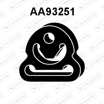 Coxim de fixação do silenciador Nissan Primera P12