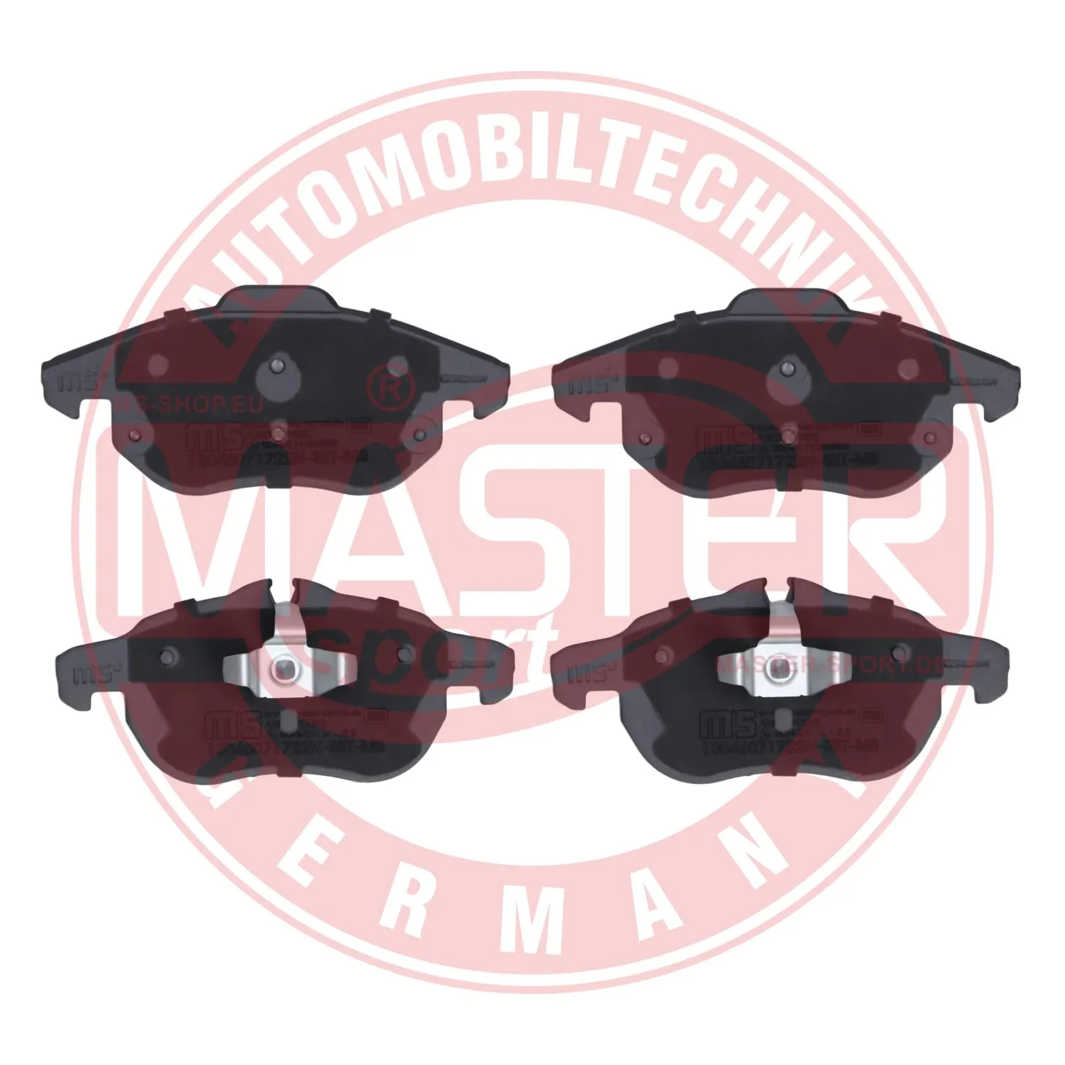Колодки тормозные передние дисковые MASTER-SPORT 13046071722NSETMS