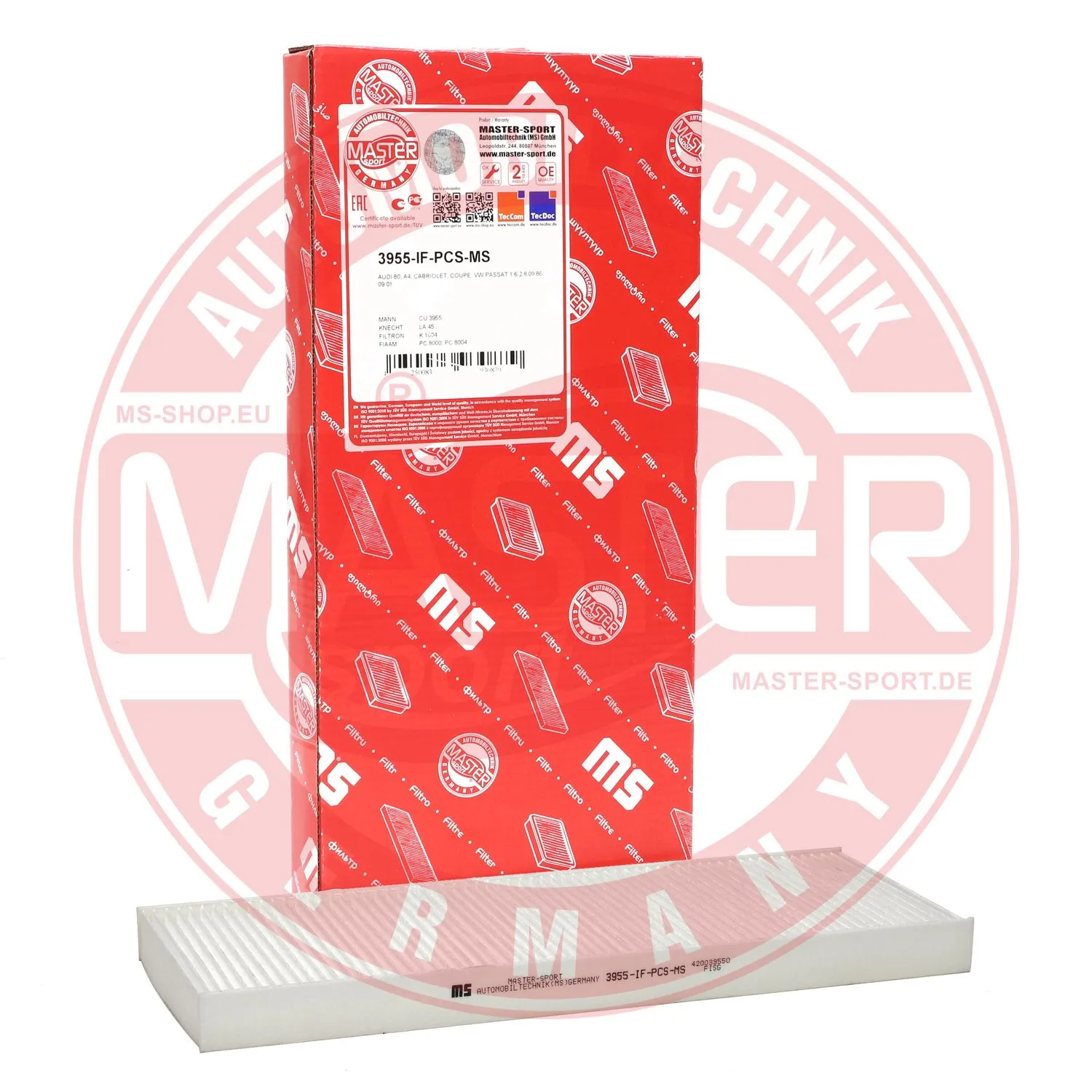 Фильтр воздушный отопителя Master-sport 3955IFPCSMS цена, от 5.35 USD
