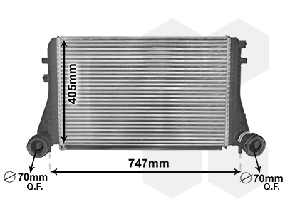 Radiador de intercooler Seat Altea 5P1