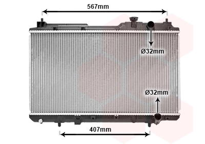 Radiador de esfriamento de motor Honda CR-V 1 RD