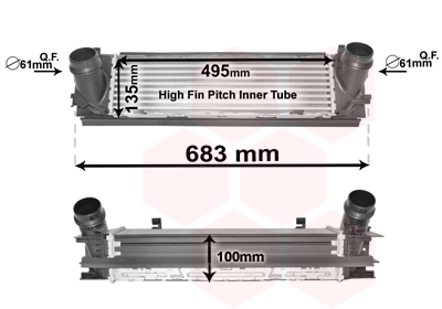Radiador de intercooler BMW 1 F21