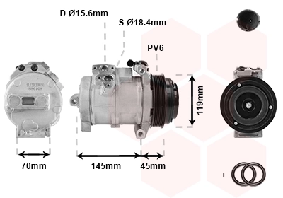 3000K530 VAN Wezel Компрессор хладагента