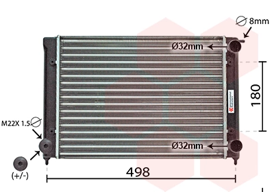 58002040 VAN Wezel Радиатор основной