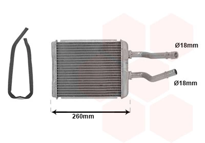 Радиатор печки (отопителя) Alfa Romeo 156 седан (932) (1997 - 2005) цена, от 36.70 USD