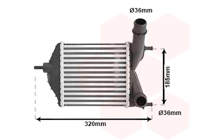 Radiador de intercooler Fiat Punto 2 188