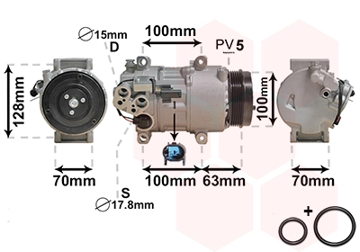 3000K404 VAN Wezel Компрессор хладагента