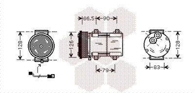 Компрессор системы кондиционирования Ford Escort VI хэтчбек (GAL) (1992 - 1995) цена, от 42.70 USD