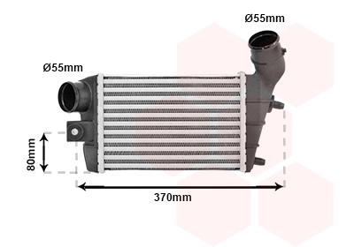 Radiador de intercooler Alfa Romeo 147 937