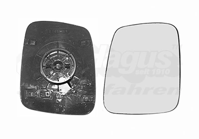 Стекло правого зеркала заднего вида AB185GR Depo/Loro/Abakus