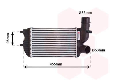 Radiador de intercooler Peugeot Boxer 2 244